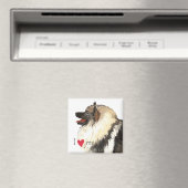 Aimant I Love my Keeshond (In Situ (Lave-vaisselle))