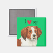 Aimant I love my kooikerhondje (Recto/Verso)