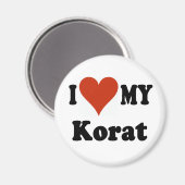 Aimant I Love My Korat Cat Merchandise (Recto/Verso)