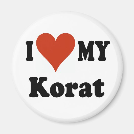 Aimant I Love My Korat Cat Merchandise (Devant)