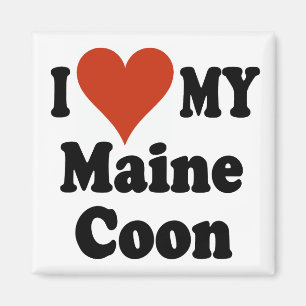 Aimant I Love My Maine Coon Cat Cadeaux et Vêtements