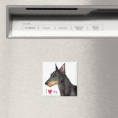 Aimant I Love my Manchester Terrier (In Situ (Lave-vaisselle))