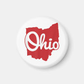 Aimant I love My Ohio Home Script Ohio (Devant)