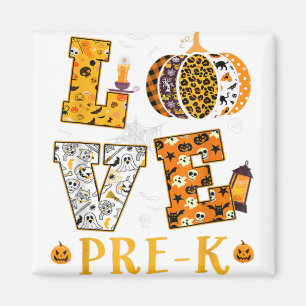 Aimant I Love My Pré K Citrouille Prek Halloween Enseigna