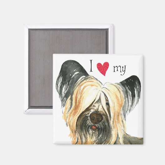 Aimant I Love my Skye Terrier (Recto/Verso)