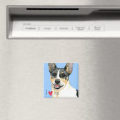 Aimant I Love my Teddy Roosevelt Terrier (In Situ (Lave-vaisselle))