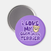 Aimant I Love My Wheaten Glen of Imaal Terrier (Recto/Verso)