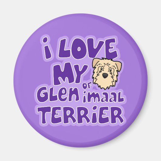 Aimant I Love My Wheaten Glen of Imaal Terrier (Devant)