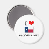 Aimant I Love Nacogdoches Texas (Recto/Verso)