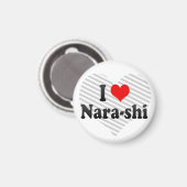 Aimant I Love Nara-shi, Japon (Recto/Verso)