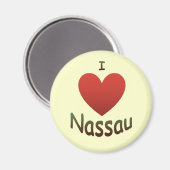 Aimant I Love Nassau (Recto/Verso)