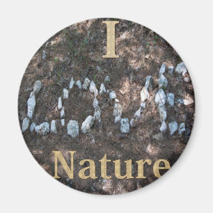 Aimant I Love Nature Vêtements et cadeaux