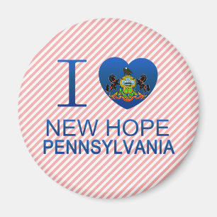 Aimant I Love New Hope, PA