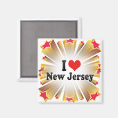 Aimant I Love New Jersey (Recto/Verso)