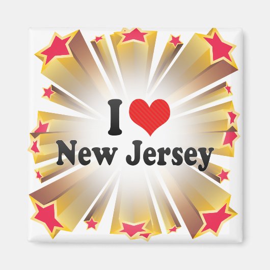 Aimant I Love New Jersey (Devant)