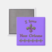 Aimant I Love New Orleans T-shirts, Mugs, Buttons (Recto/Verso)