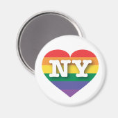 Aimant I Love New York Rainbow Heart (Recto/Verso)