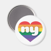 Aimant I Love New York Rainbow Heart (Recto/Verso)