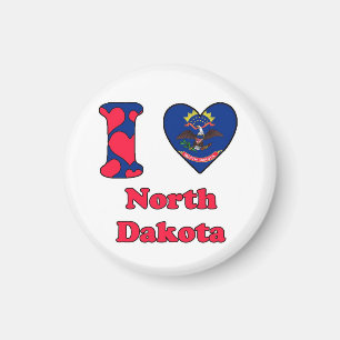 Aimant I love North Dakota