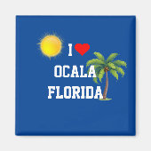 Aimant I Love Ocala, Floride (Devant)