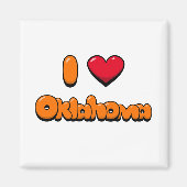 Aimant I Love Oklahoma (Devant)