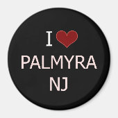 Aimant I Love Palmyra, NJ (Devant)