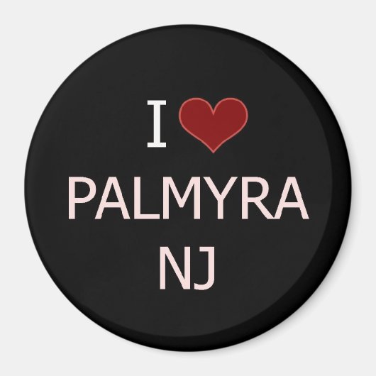 Aimant I Love Palmyra, NJ (Devant)