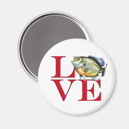 Aimant I Love Panfish (Recto/Verso)