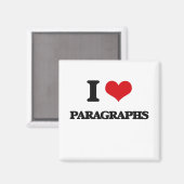 Aimant I Love Paragraphes (Recto/Verso)