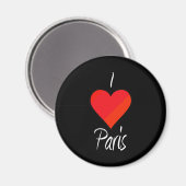 Aimant I Love Paris (Recto/Verso)