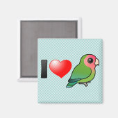 Aimant I Love Peach Face Lovebirds (Recto/Verso)