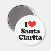 Aimant I Love Père Noël Clarita (Recto/Verso)