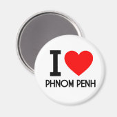 Aimant I Love Phnom Penh (Recto/Verso)