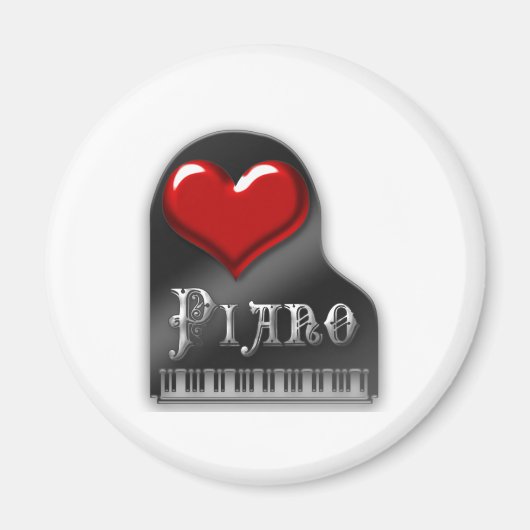 Aimant I Love Piano (Devant)