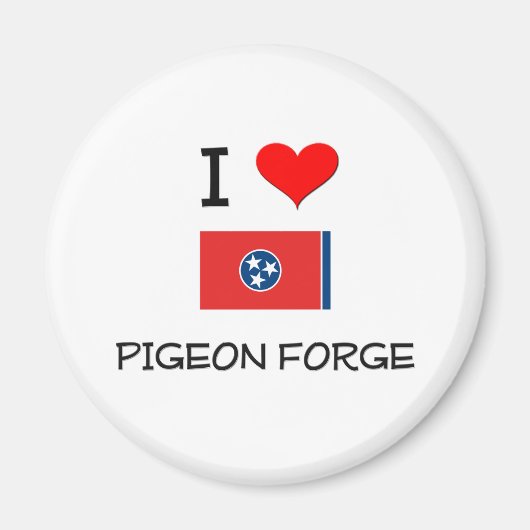 Aimant I Love Pigeon Forge Tennessee (Devant)