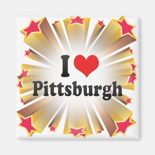 Aimant I Love Pittsburgh (Devant)