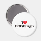 Aimant I Love Pittsburgh (Recto/Verso)