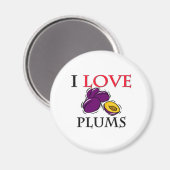 Aimant I Love Plums (Recto/Verso)