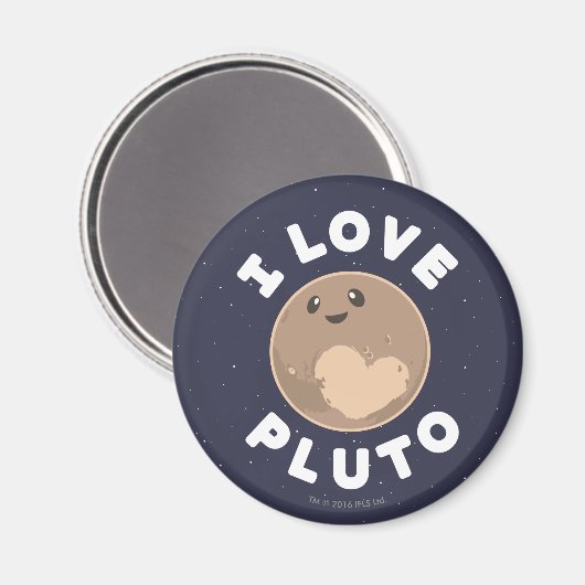 Aimant I Love pluton (Recto/Verso)