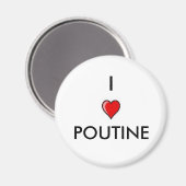 Aimant I Love Poutine (Recto/Verso)
