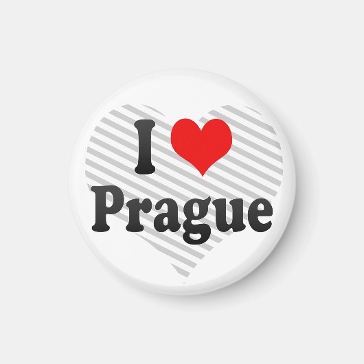 Aimant I Love Prague, République Tchèque (Devant)
