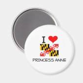 Aimant I Love Princess Anne Maryland (Recto/Verso)