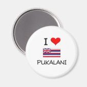 Aimant I Love PUKALANI Hawaii (Recto/Verso)