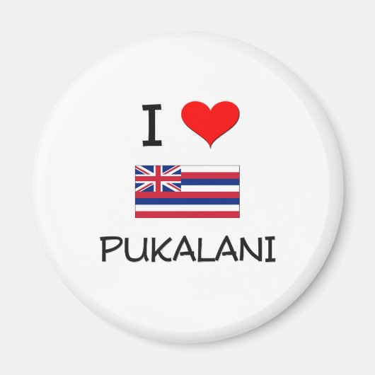 Aimant I Love PUKALANI Hawaii (Devant)