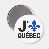 Aimant I Love Québec (Recto/Verso)