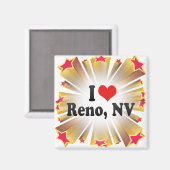 Aimant I Love Reno, NV (Recto/Verso)