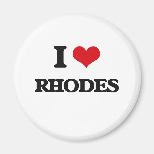 Aimant I Love Rhodes (Devant)