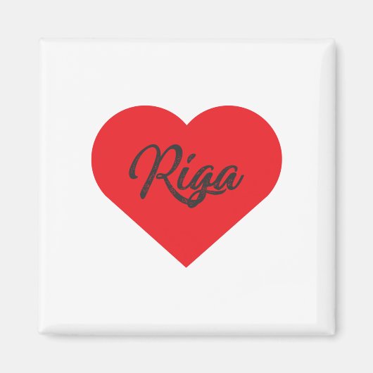 Aimant I Love Riga - Lettonie (Devant)