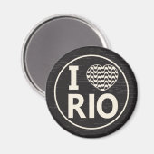 Aimant I love Rio (Recto/Verso)