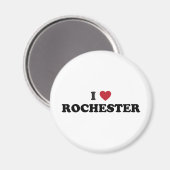 Aimant I Love Rochester New York (Recto/Verso)